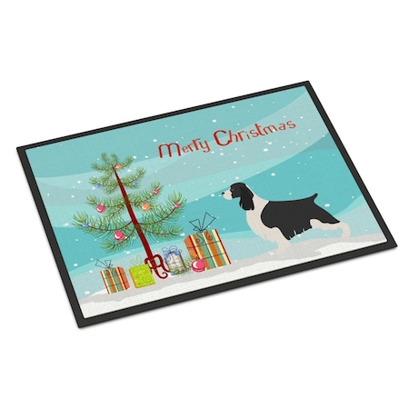 Carolines Treasures English Springer Spaniel Christmas Indoor or Outdoor Mat - 18 x 27 in. CA69385